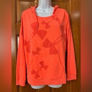 Women’s neon orange all season gear Under Armour hoodie sweatshirt sweat…